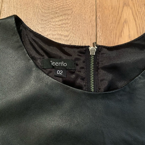 Teenflo tweed and leather dress - Picture 4 of 7